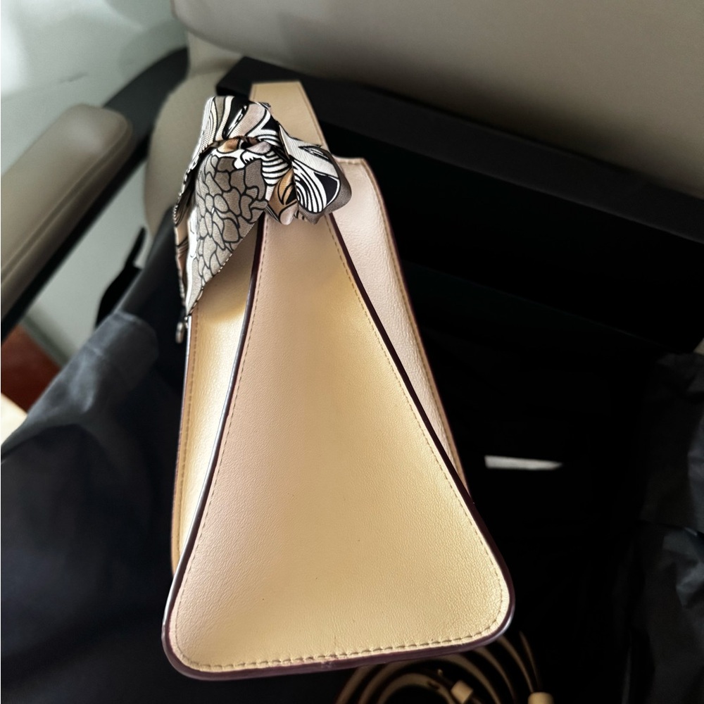 Strathberry Arkshell Cream/Oat Shoulder Bag - Picture 5 of 7